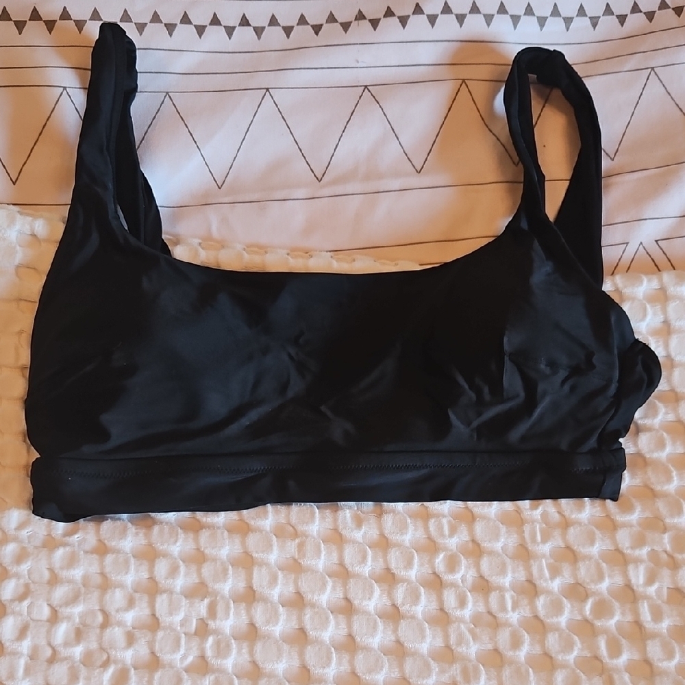 Women's Black Bikini Top Lg